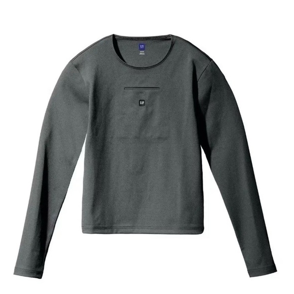 YZY Yeezy Gap 75 LS Crewneck Green Size L NEW Kanye Womens - Picture 1 of 9